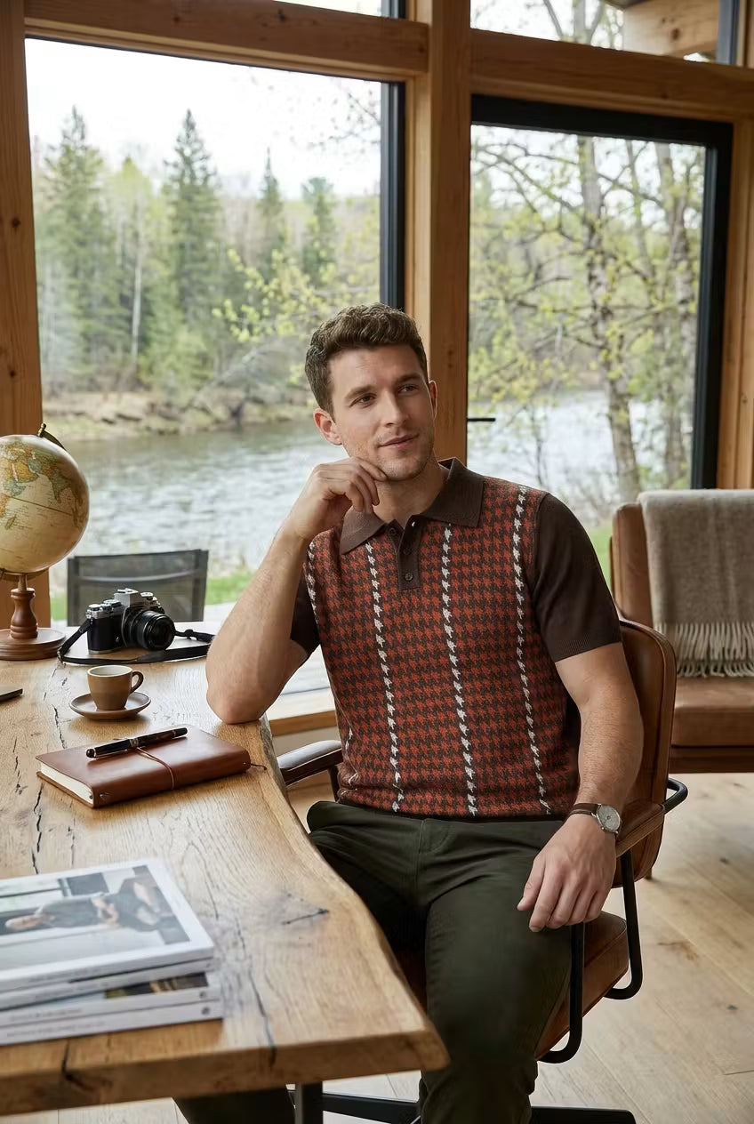Monterey Jacquard Knit Polo