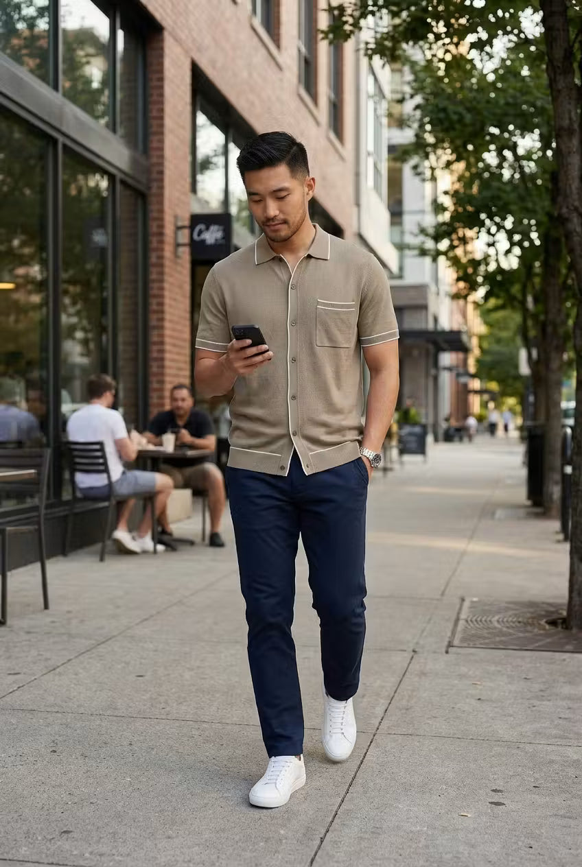 Monterey Tencel Button Polo