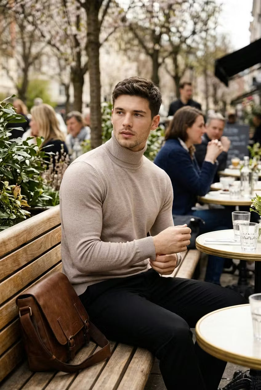 Harbour Ridge Ribbed Turtleneck Knit