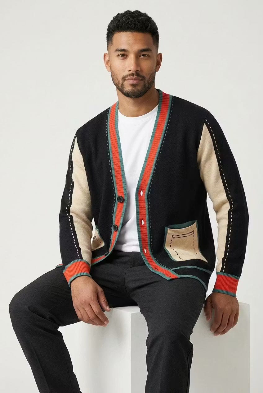 Monaco Contrast Trim Cardigan