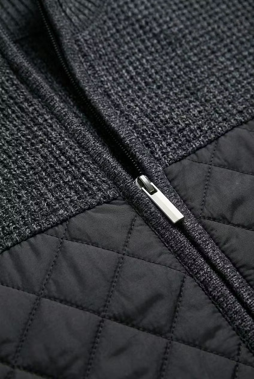 Northpoint Quilted Zip Cardigan
