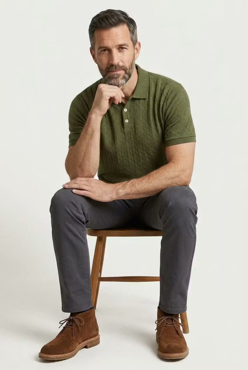 Polo jacquard Monaco