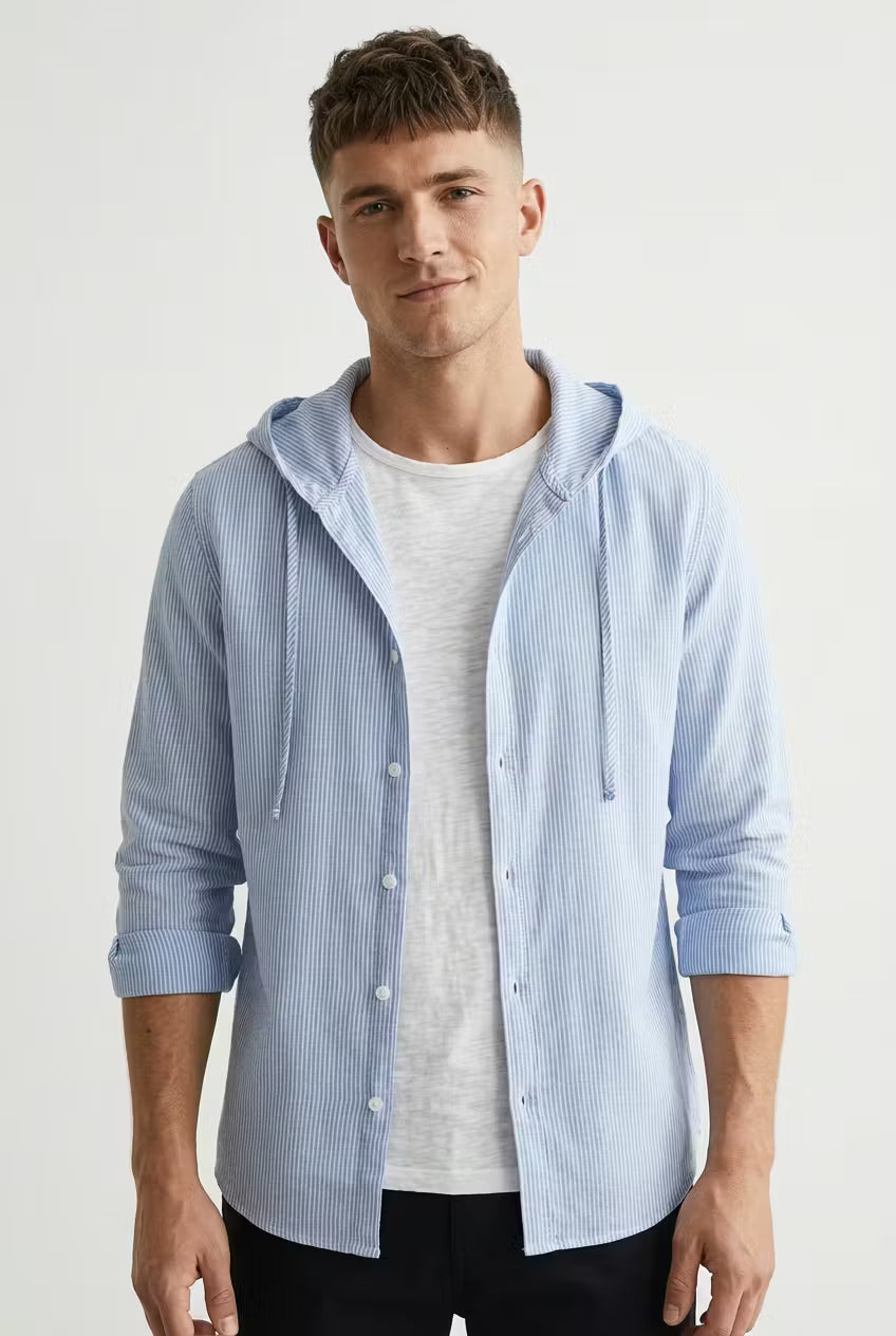 Bayview Hooded Stripe Shirt