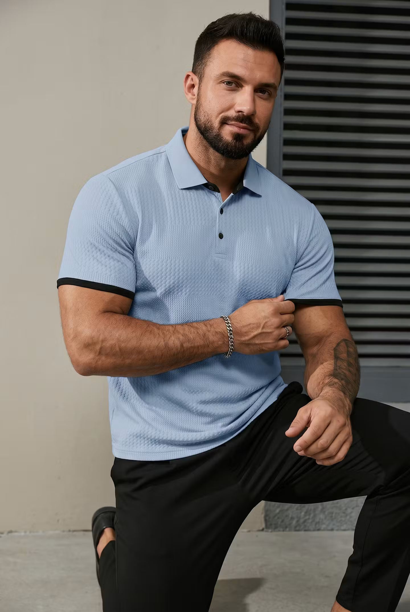 Preston Jacquard Polo