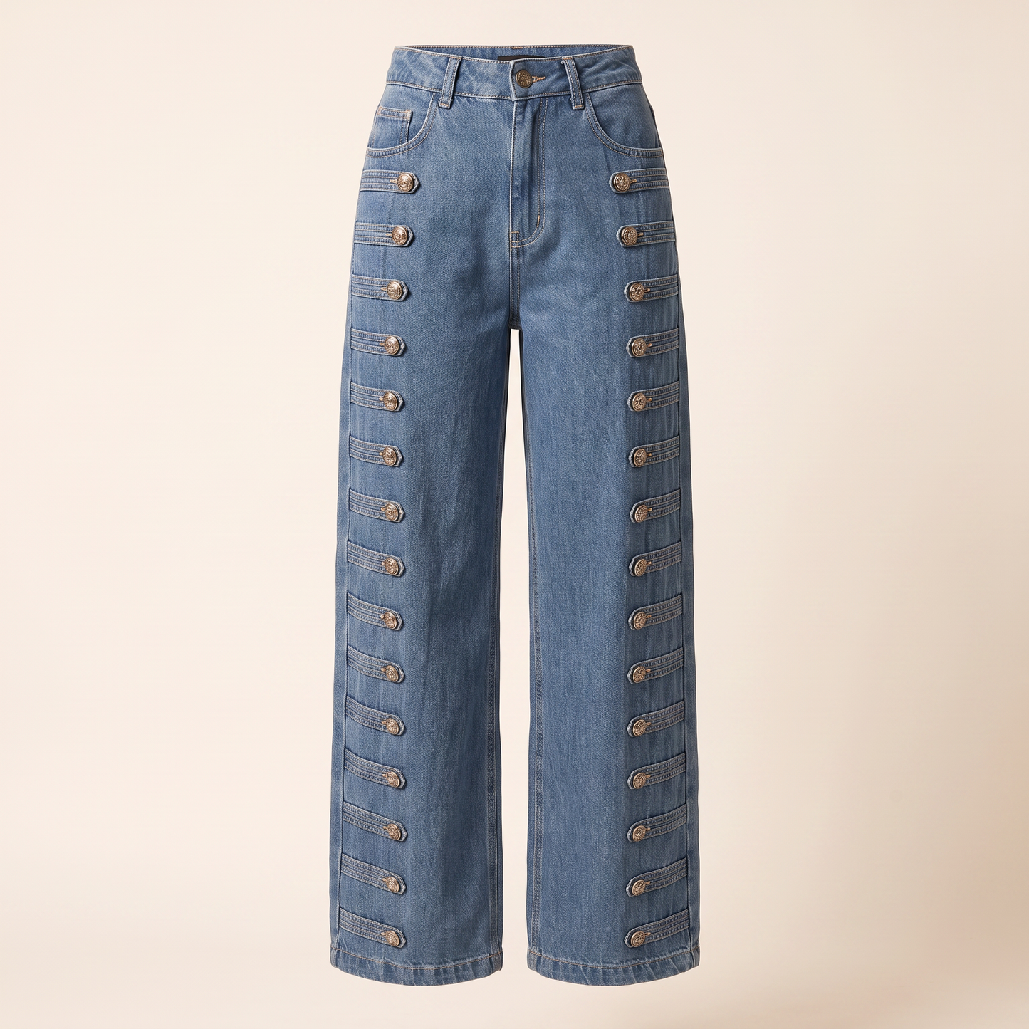 Arden gewassen jeans met rechte pijpen