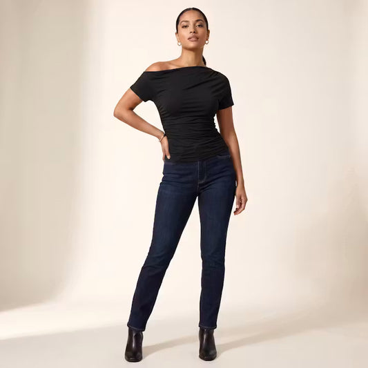 Nola Top met Asymmetrische Hals