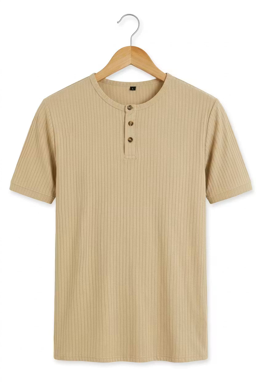 Weston Ribbed Henley Tee