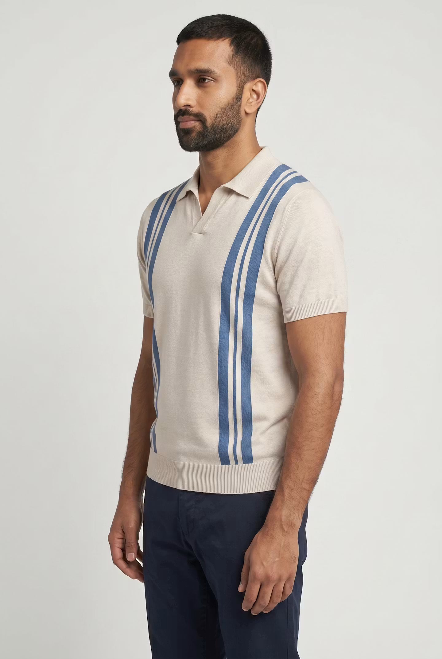 Ainsley Stripe Knit Polo