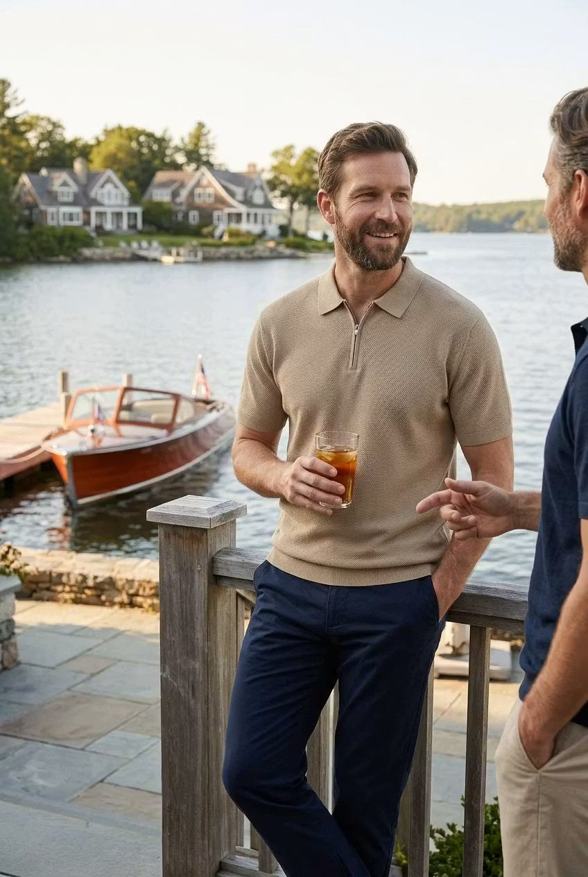 Rowan Zip Polo