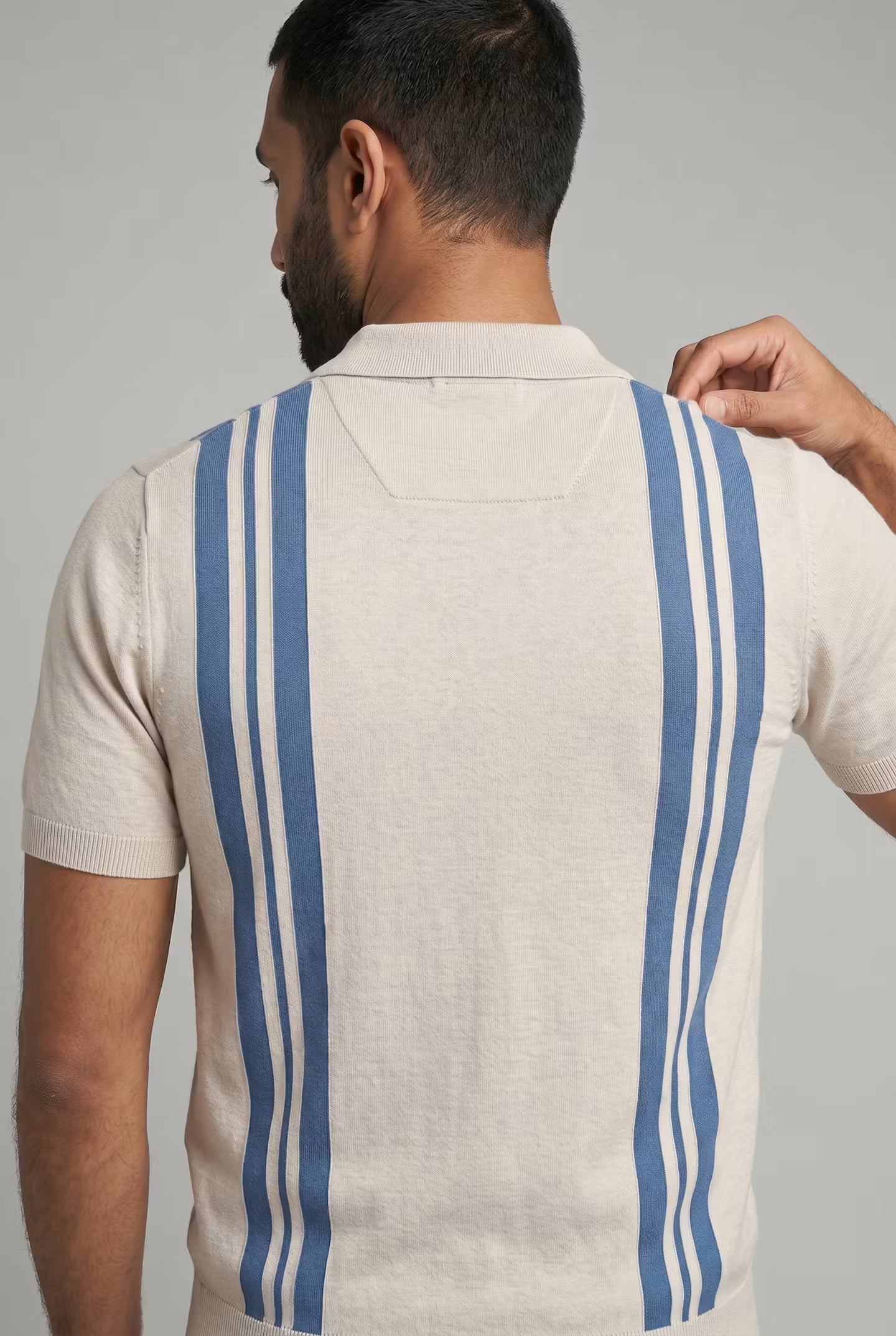 Ainsley Stripe Knit Polo