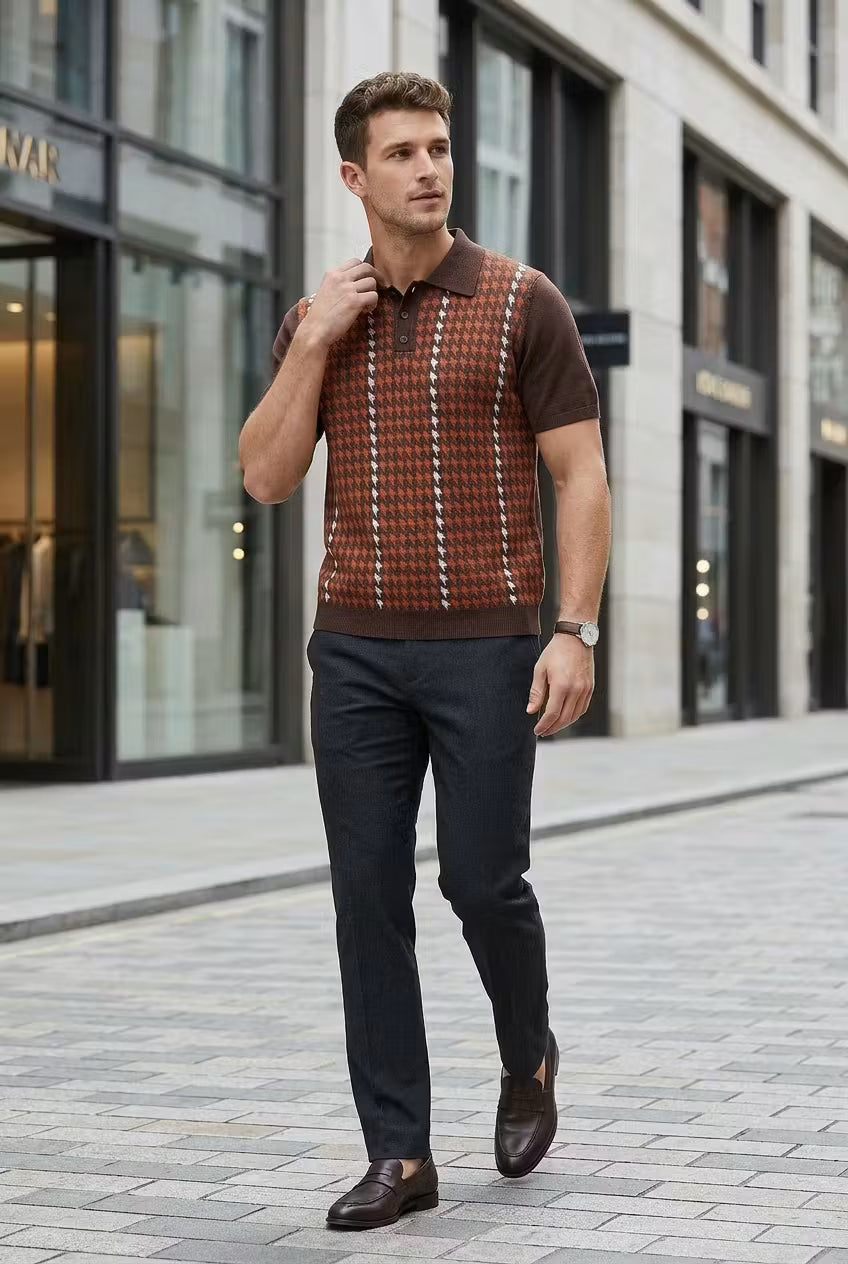 Monterey Jacquard Knit Polo