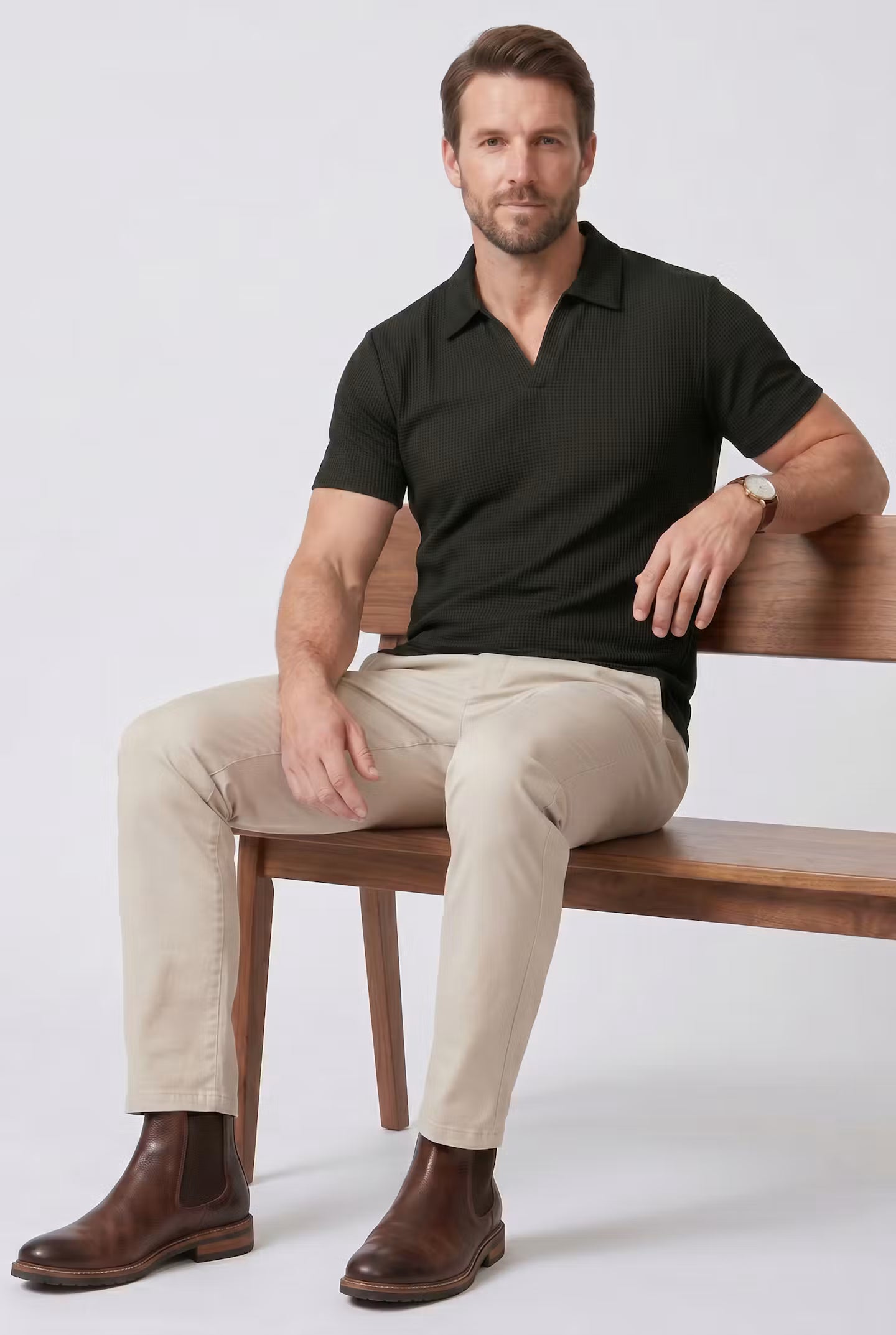 Marlow Waffle Polo