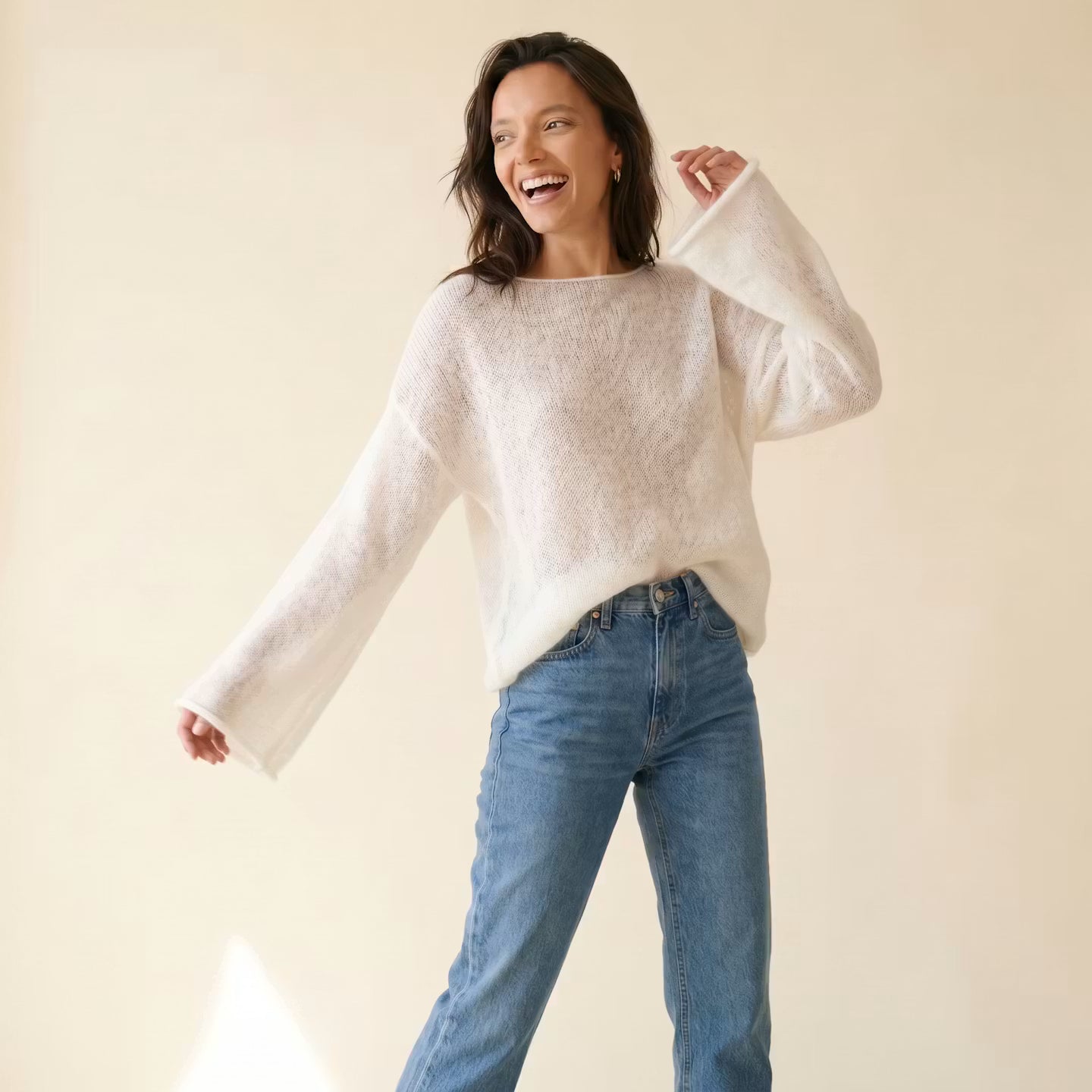 Élise Sheer Knit Pullover