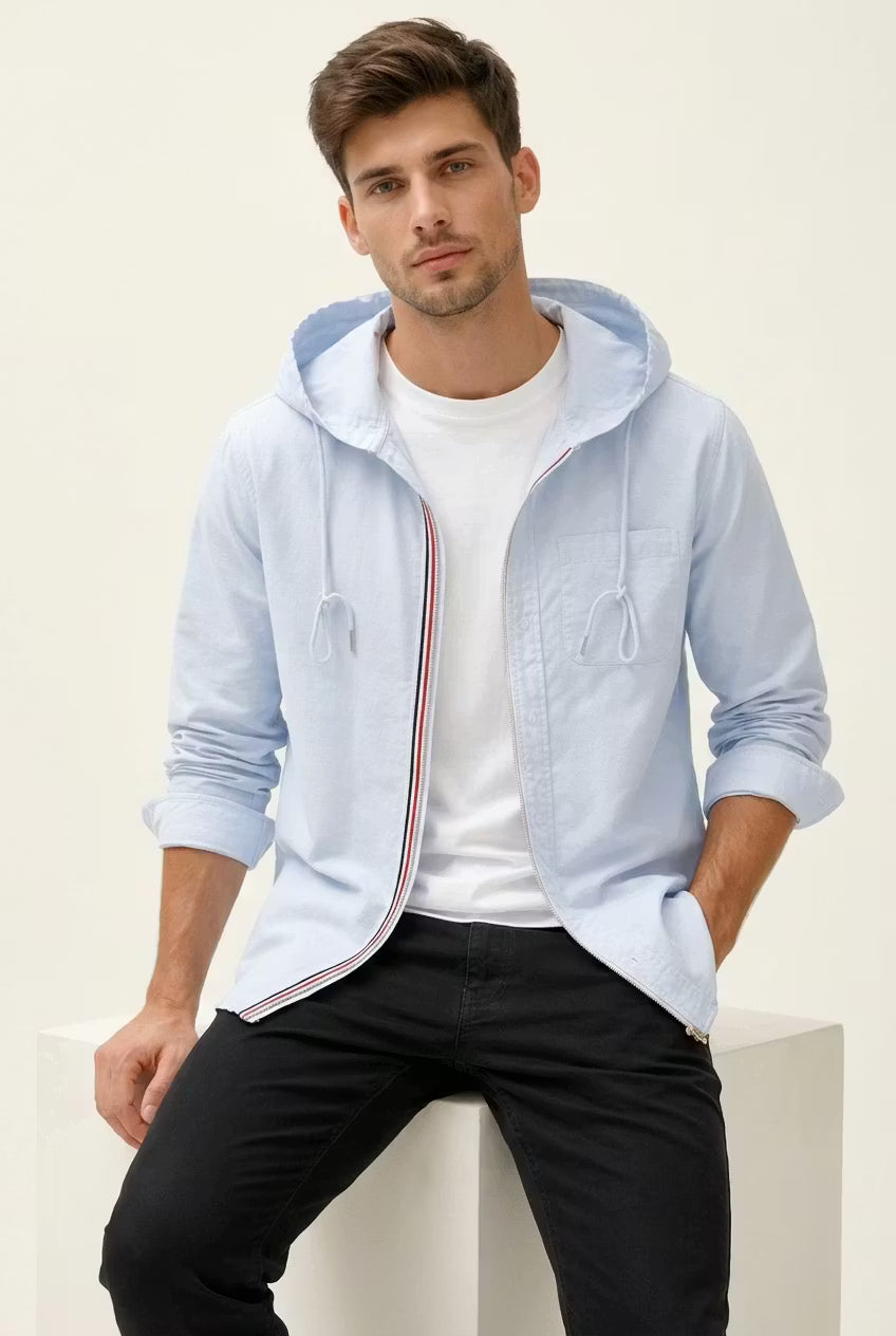 Coastal Ridge Hooded Overshirt