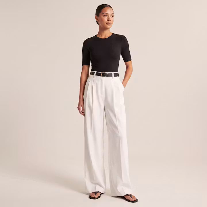 Alder High-Rise Wide-Leg Trousers
