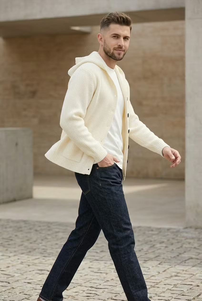 Coast Knit Hoodie Cardigan