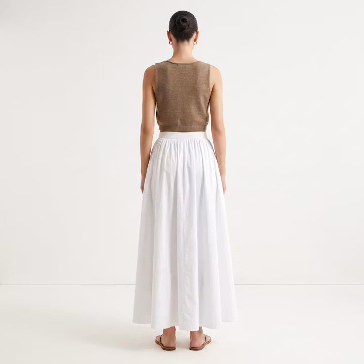 Aveline maxi-rok met plooien