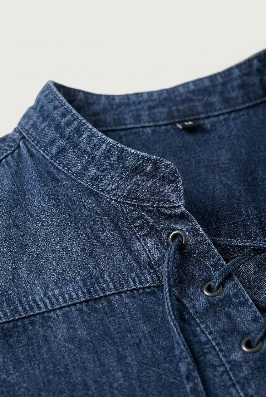 Harborline Lace-Up Henley Shirt