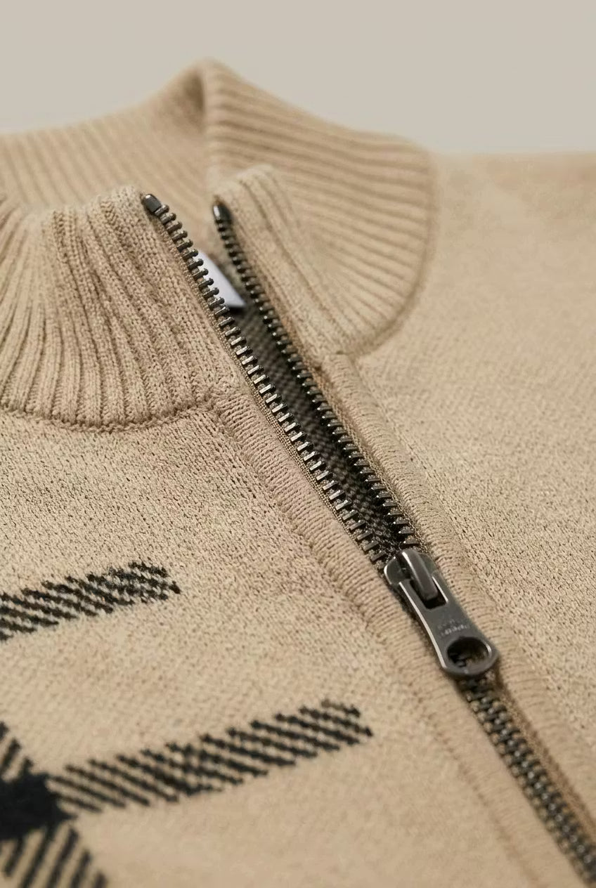 Ashford Knit Zip Cardigan