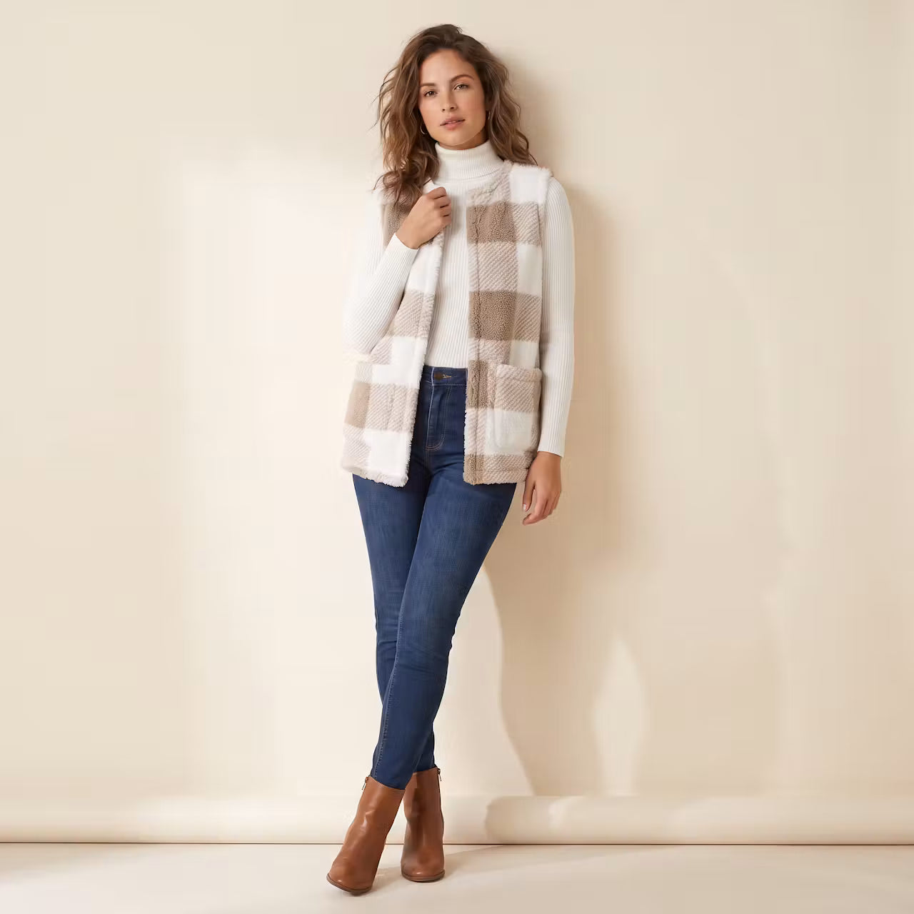 Siena Geruit Gilet