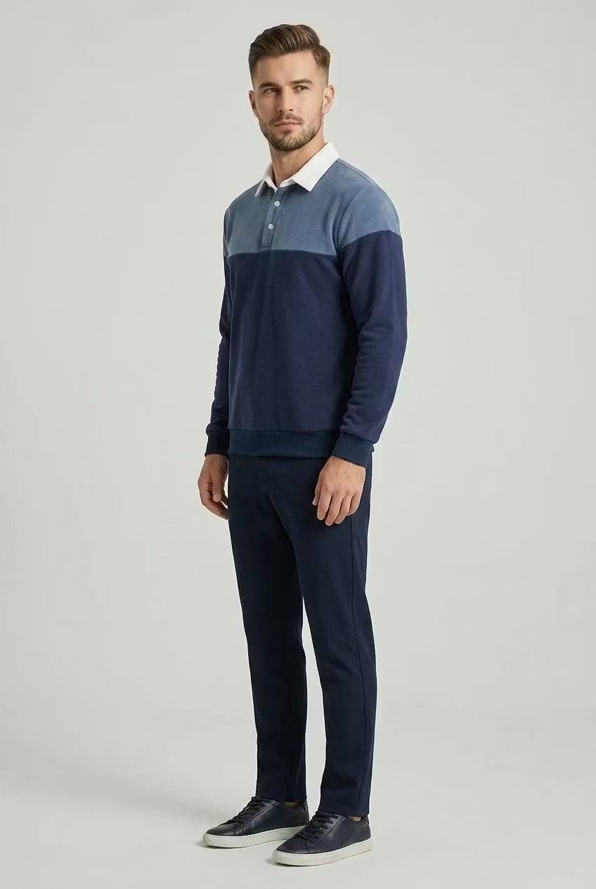 Harbour Block Polo Pullover