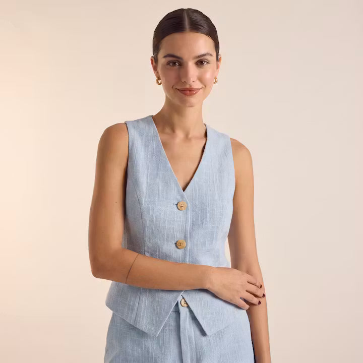 Elowen geknopt vest & shortsset