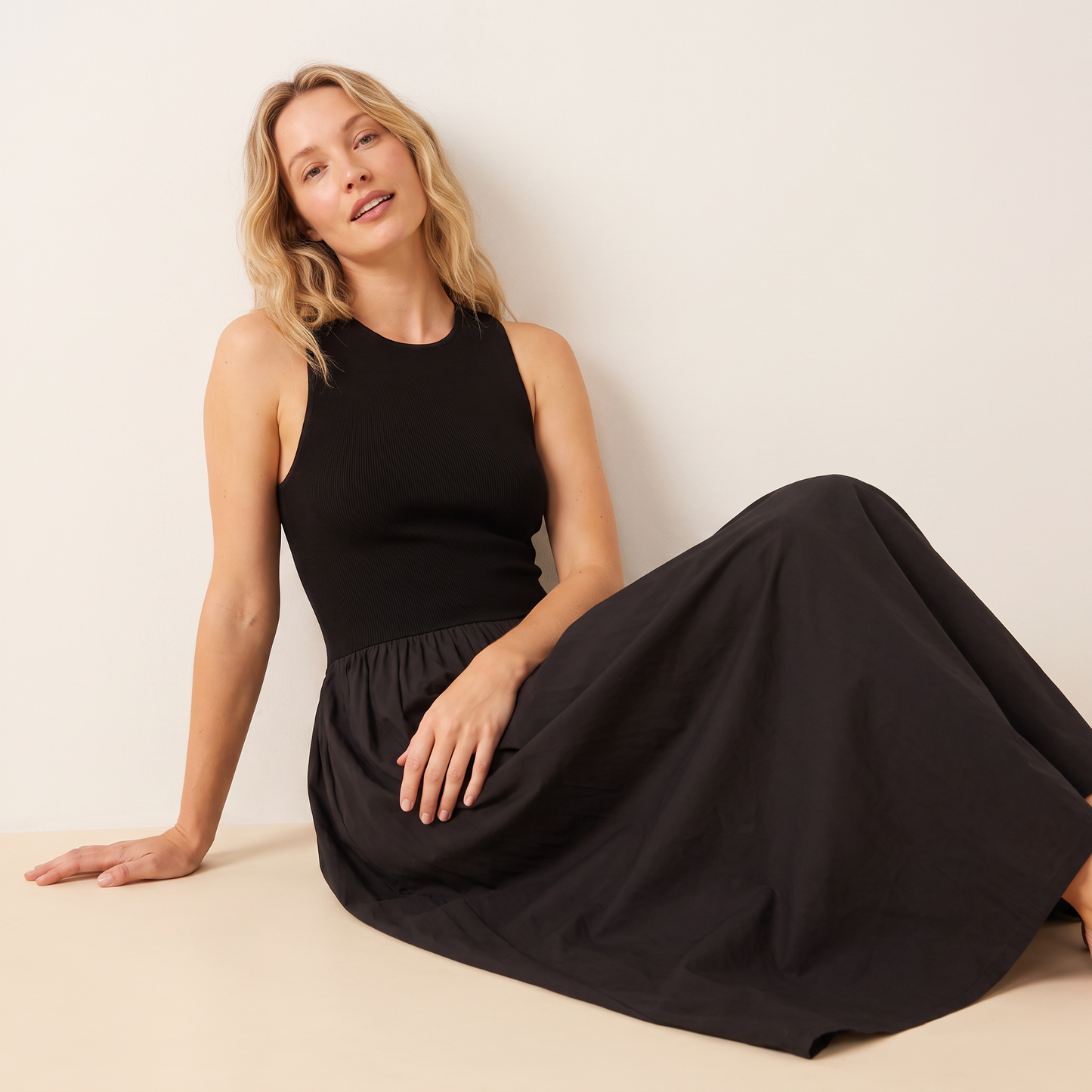 Meadow gebreide maxi-jurk