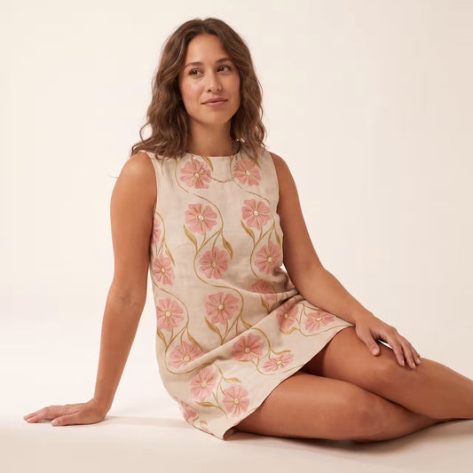Elara Mini-jurk met Bloemenprint