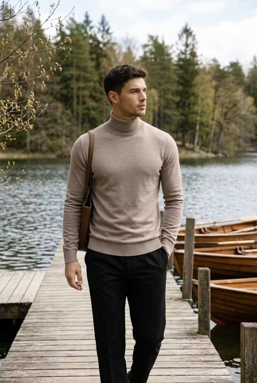 Harbour Ridge Ribbed Turtleneck Knit