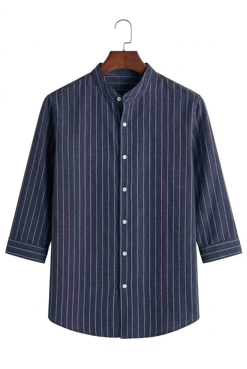Coastal Stripe Three-Quarter Shirt