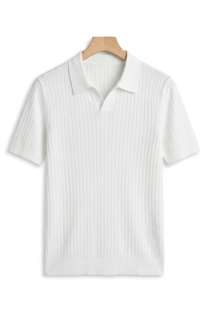 Harbour Line Ribbed Knit Polo