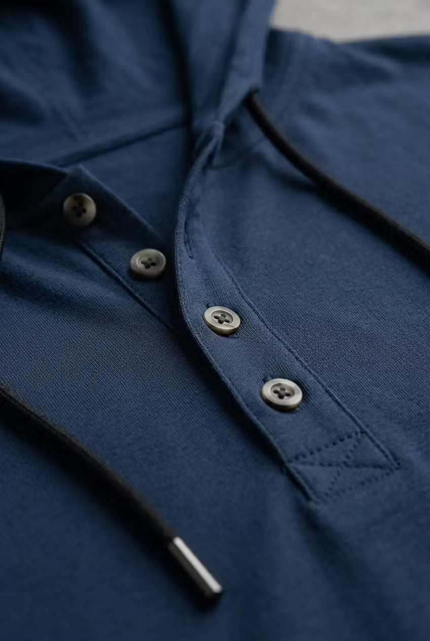 Crestline Hooded Henley Tee