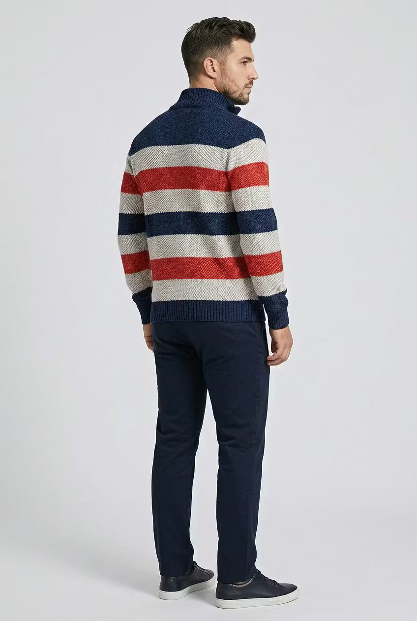 North Shore Stripe Quarter Zip