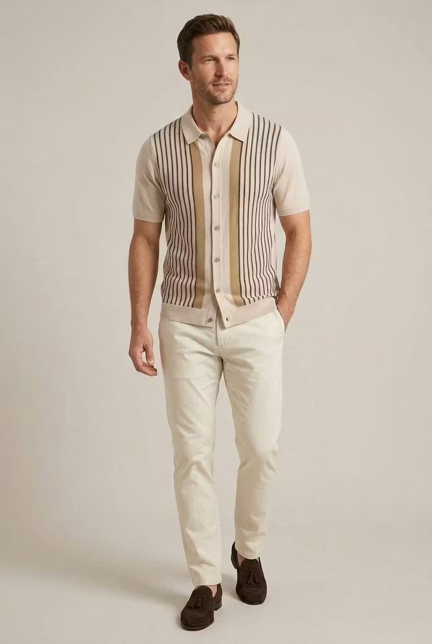 Riviera Stripe Knit Shirt