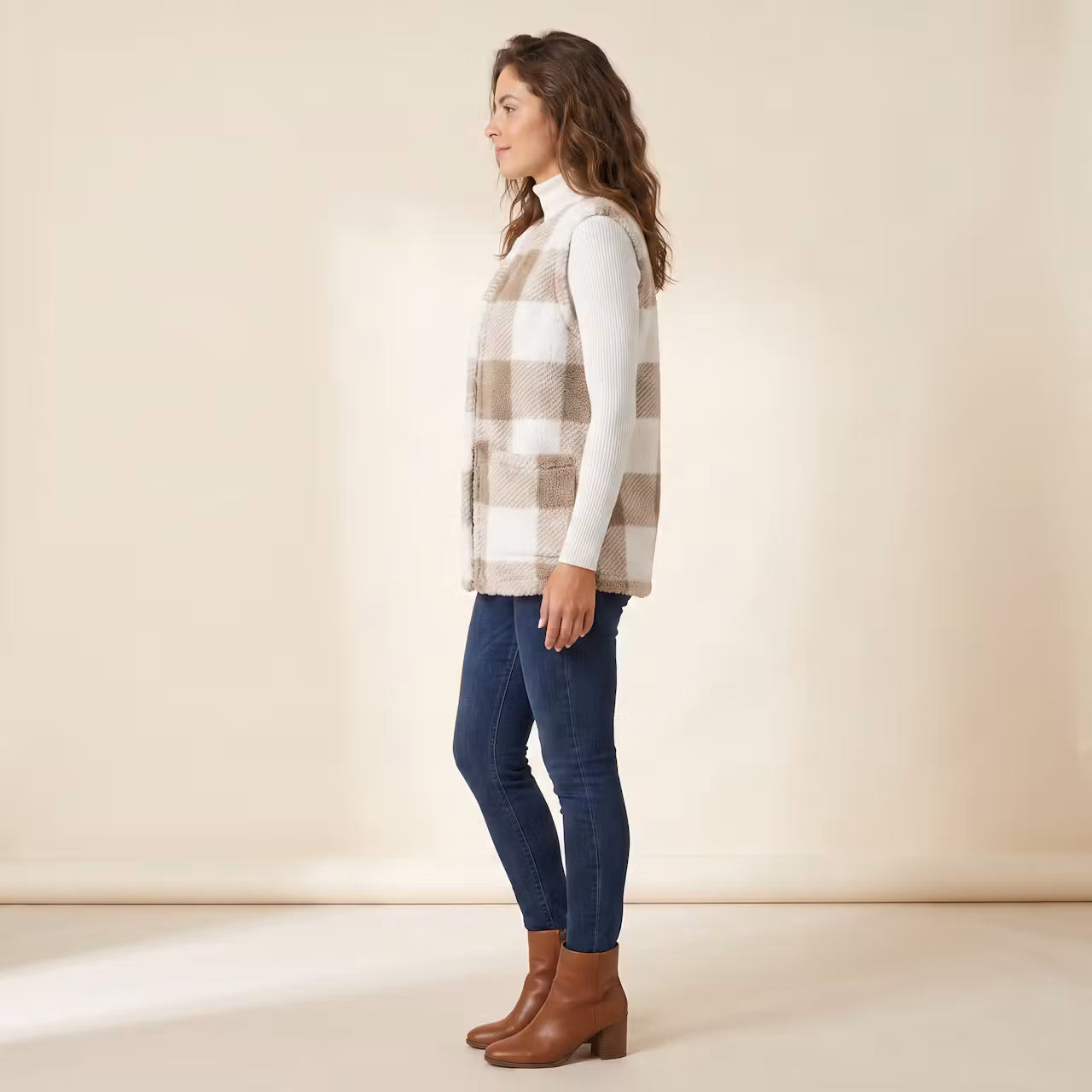 Siena Geruit Gilet