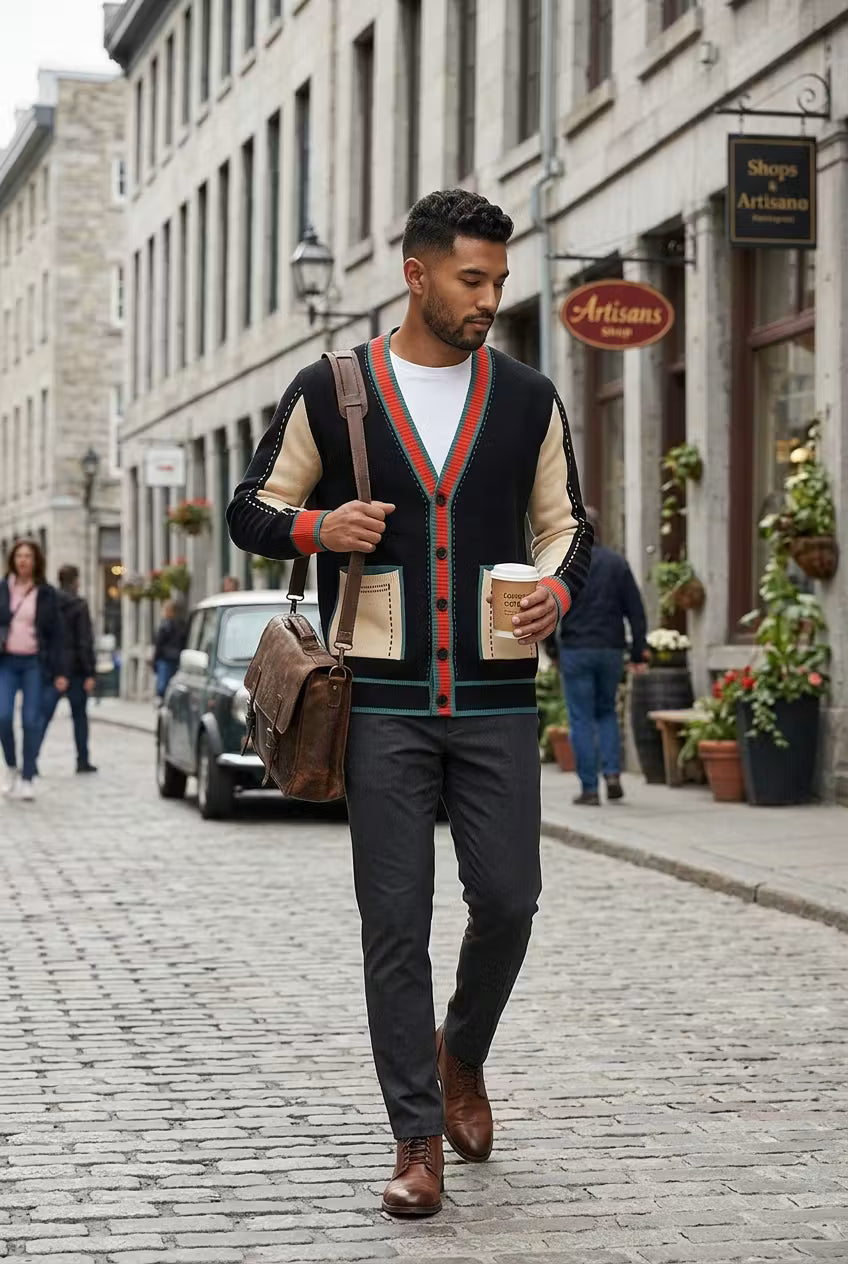 Monaco Contrast Trim Cardigan