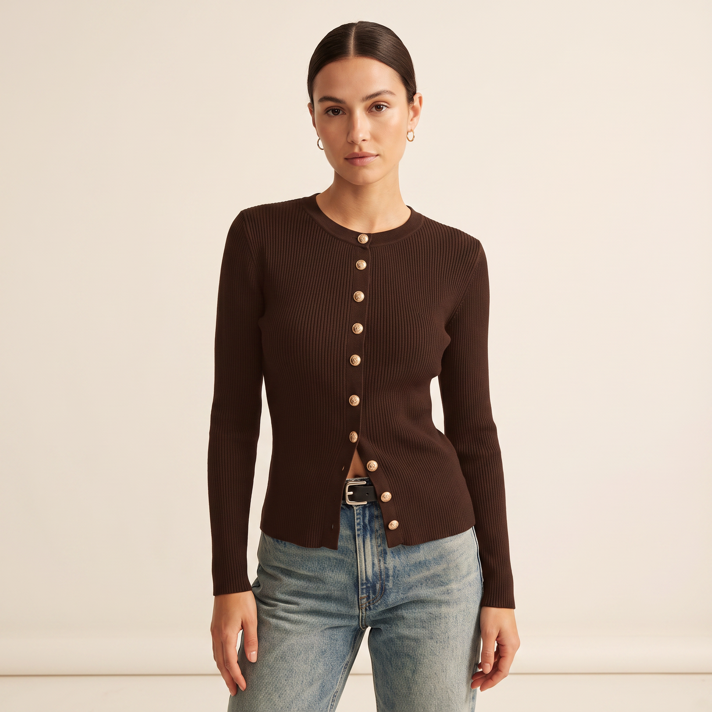 Cove donkerbruin vest