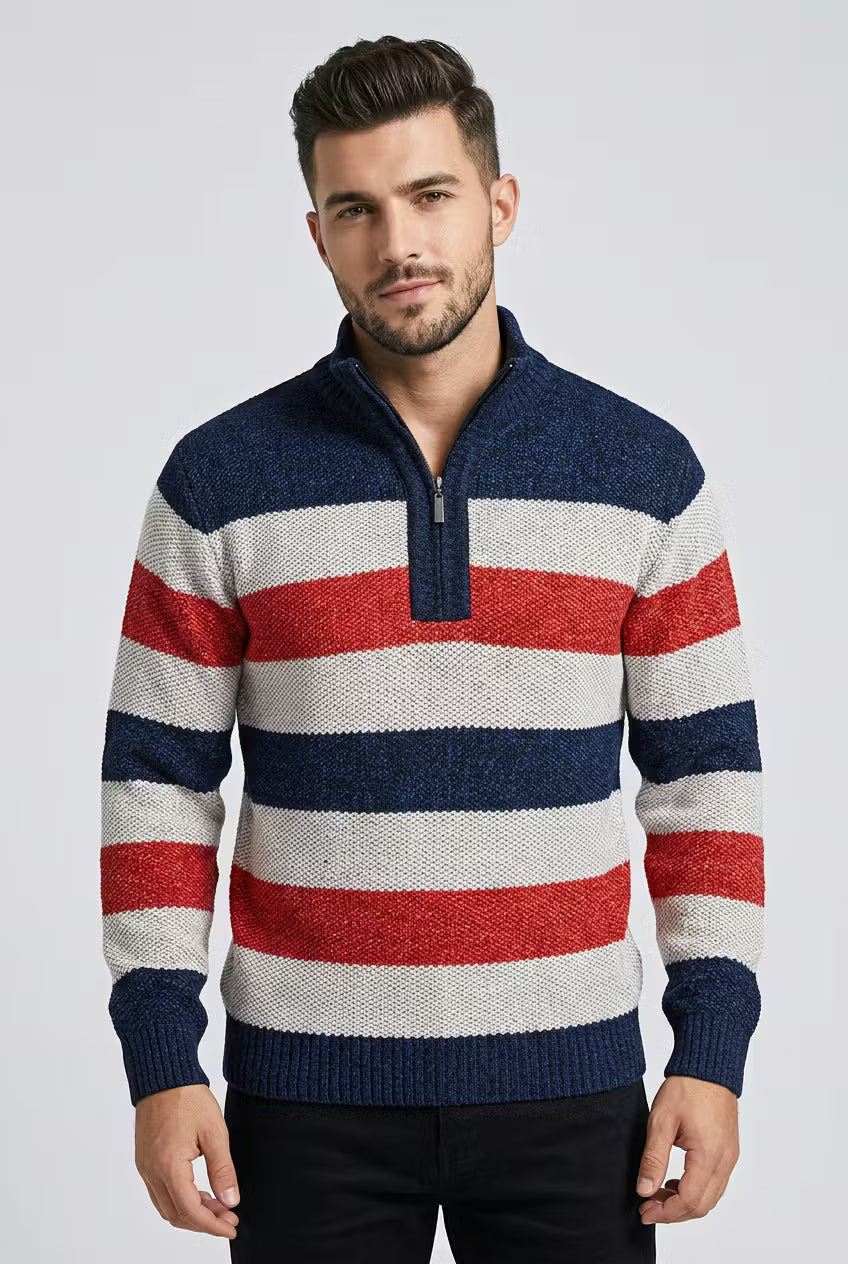 North Shore Stripe Quarter Zip