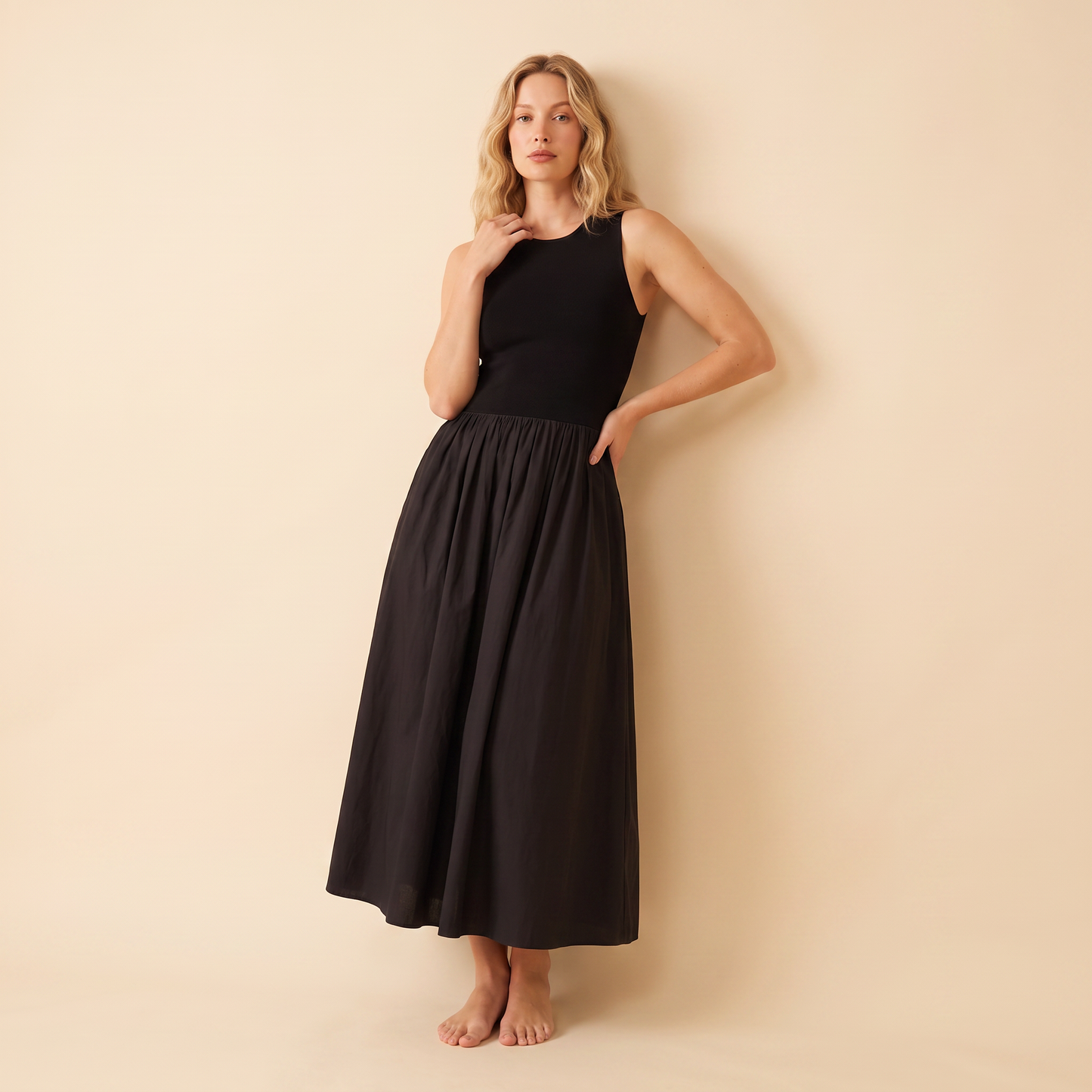 Meadow gebreide maxi-jurk