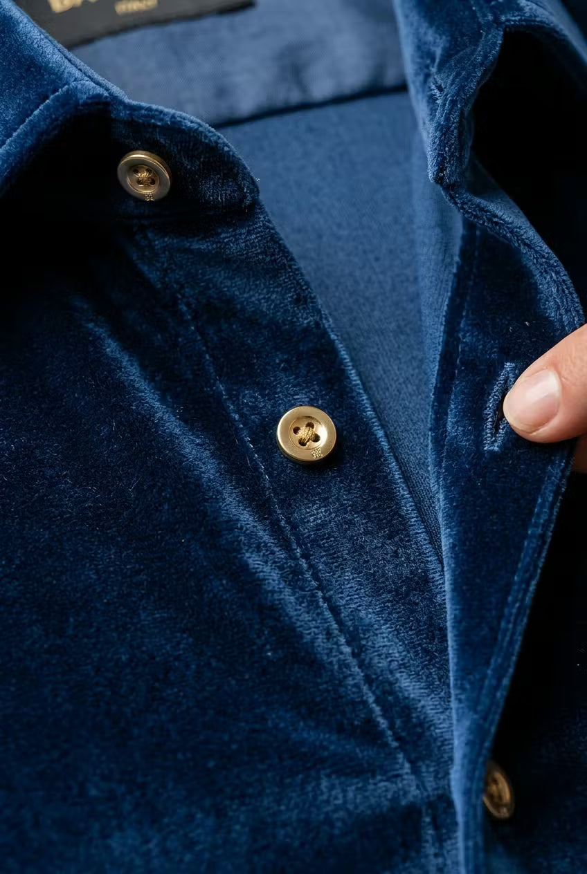 Velvet Button Shirt