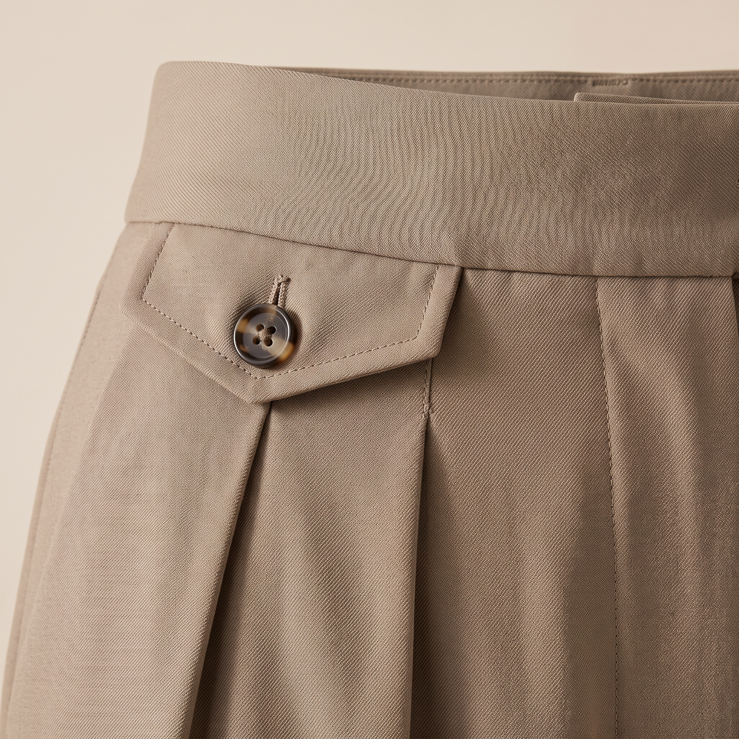 Dune broek met hoge taille en wijde pijpen