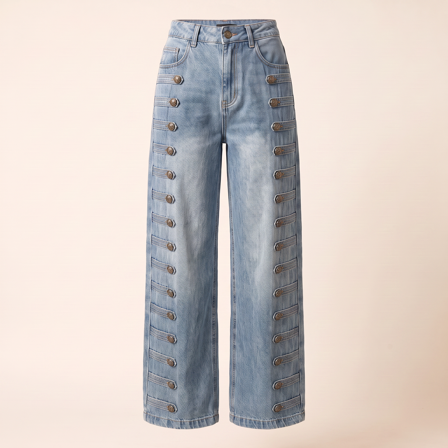 Arden gewassen jeans met rechte pijpen