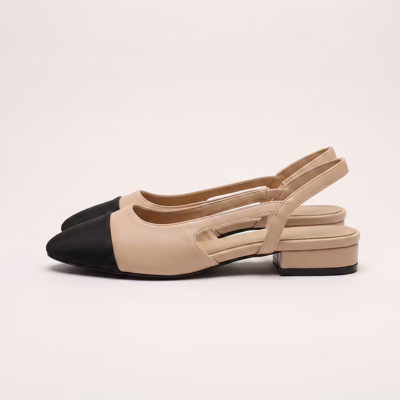 Camille Tweekleurige Slingback Ballerina’s