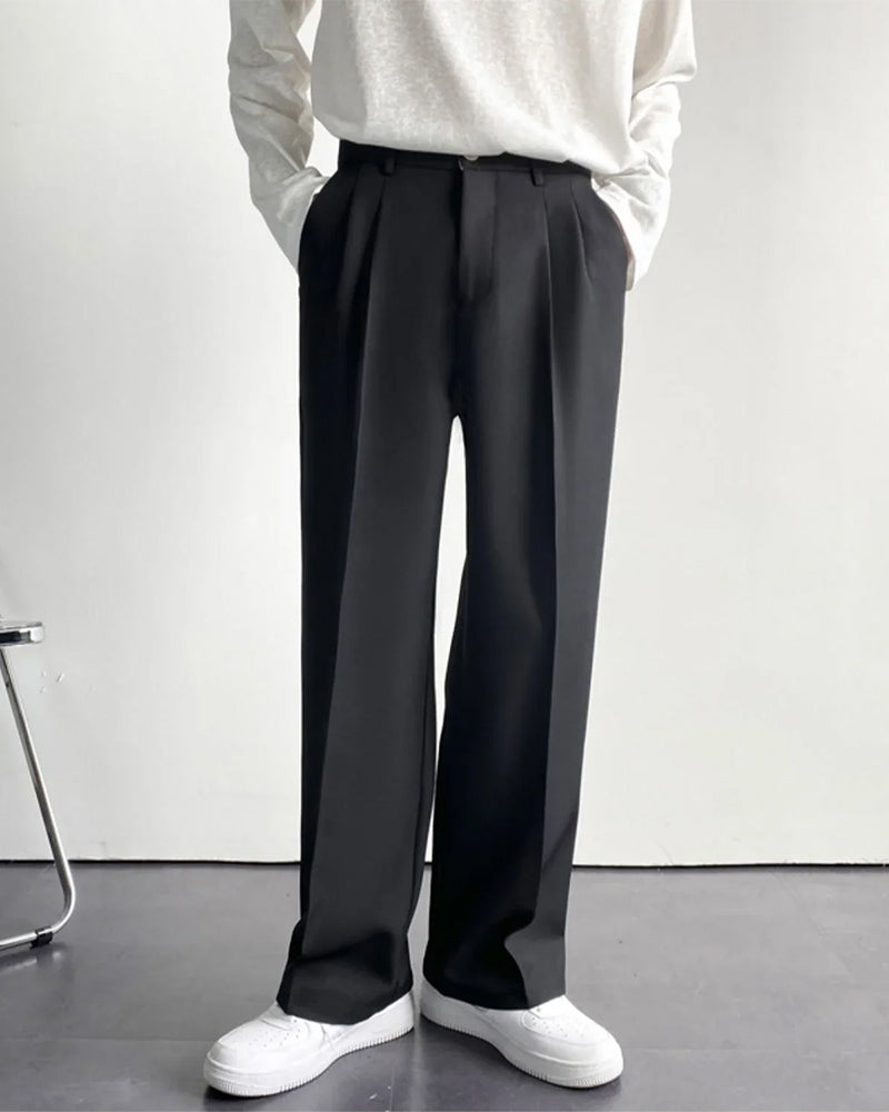 Men’s Tailored Utility Trousers With Clean Structure Designed