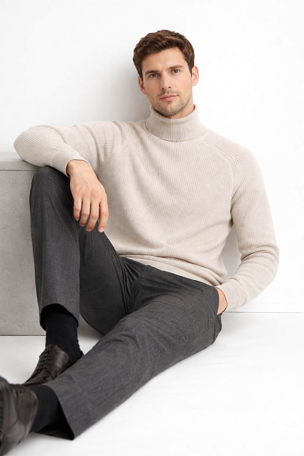 The Montreux Ribbed Turtleneck