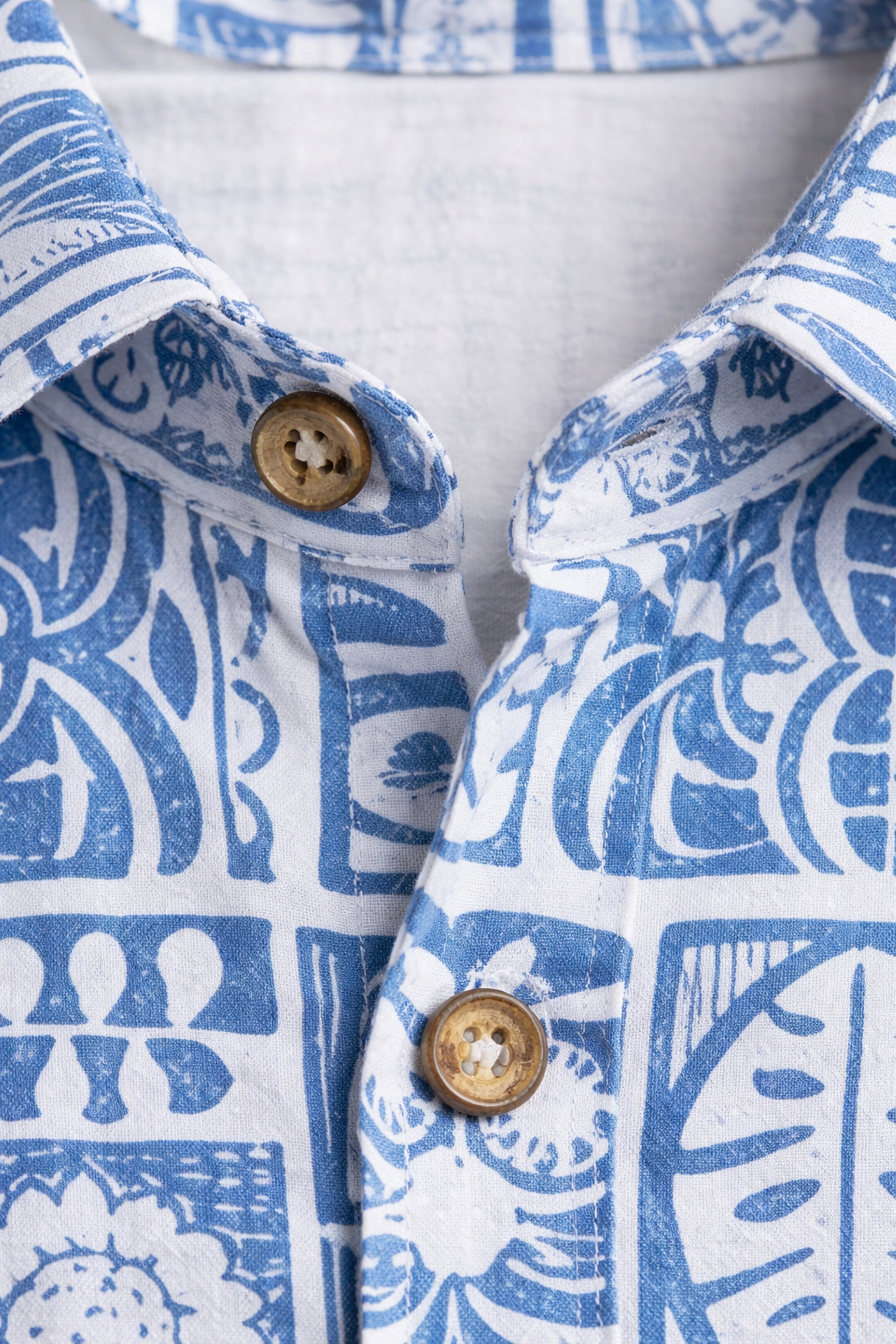 Aegean Mosaic Woven Print Shirt