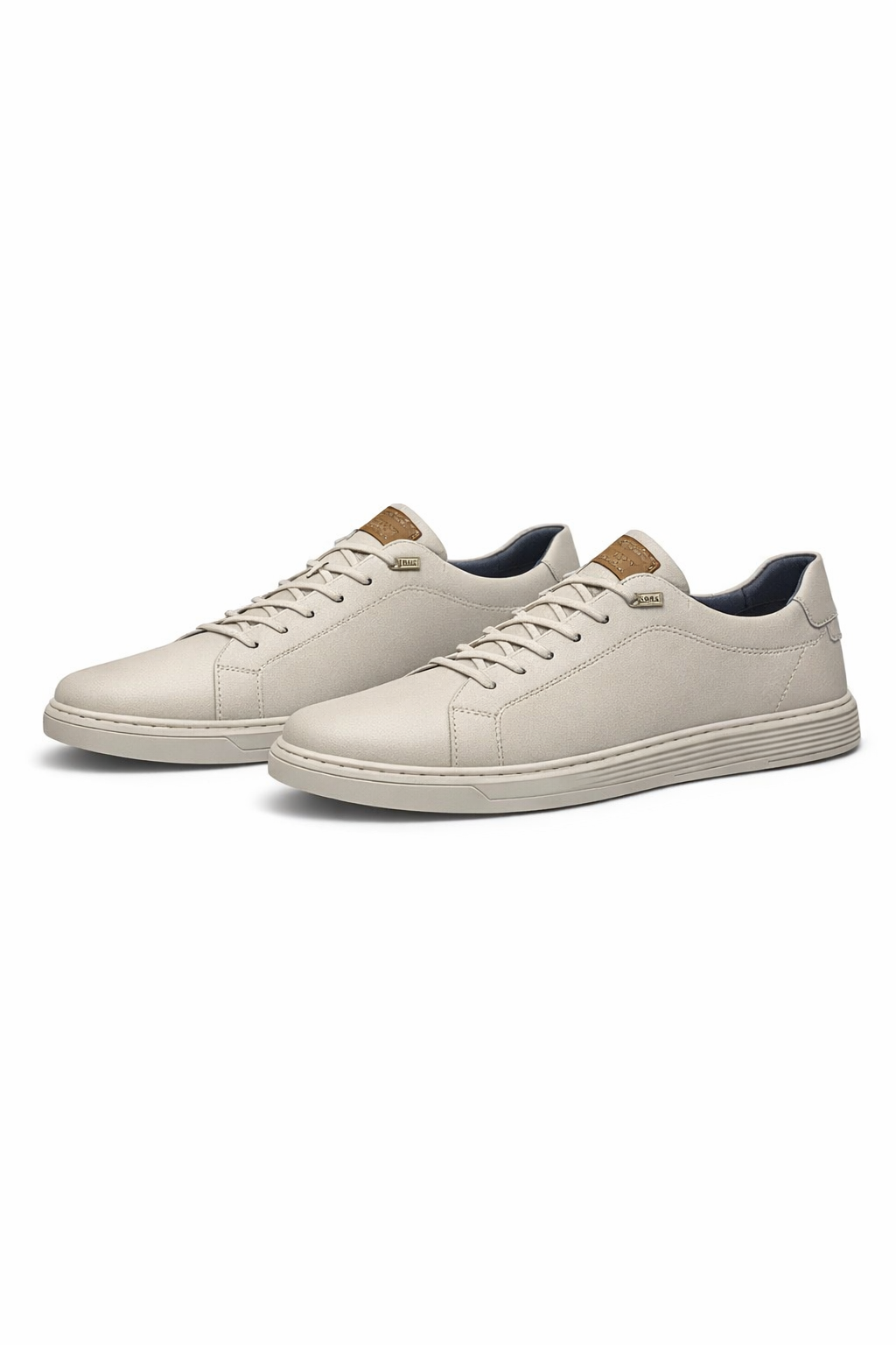 Vintage Grain Lace-Up Low-Top Sneakers