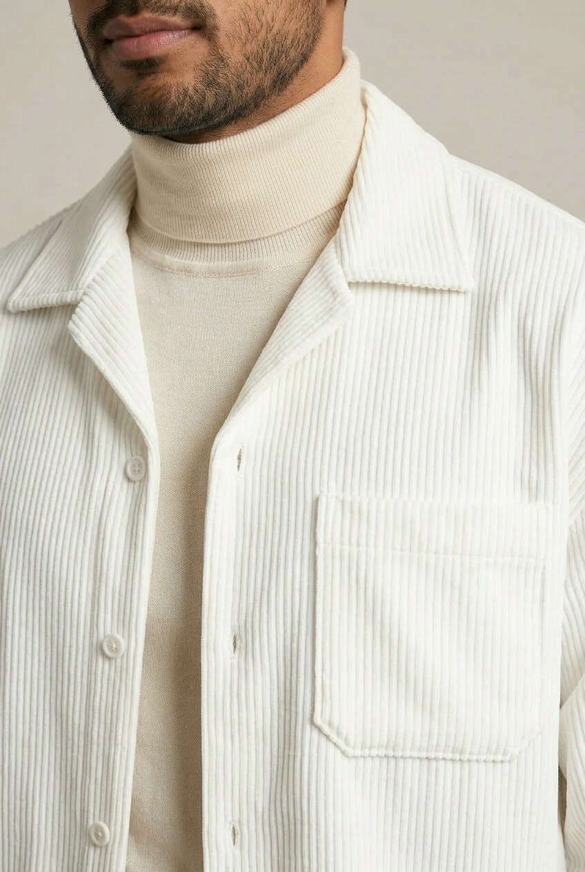 Brindle corduroy overhemd
