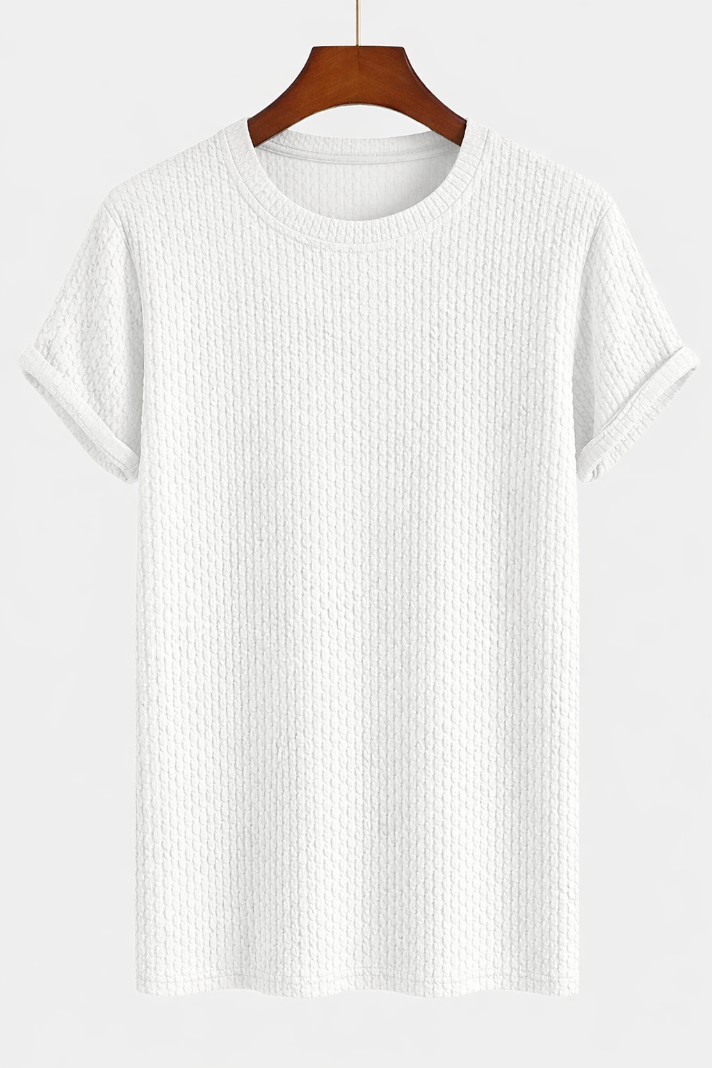 Textured Knit Crewneck Tee