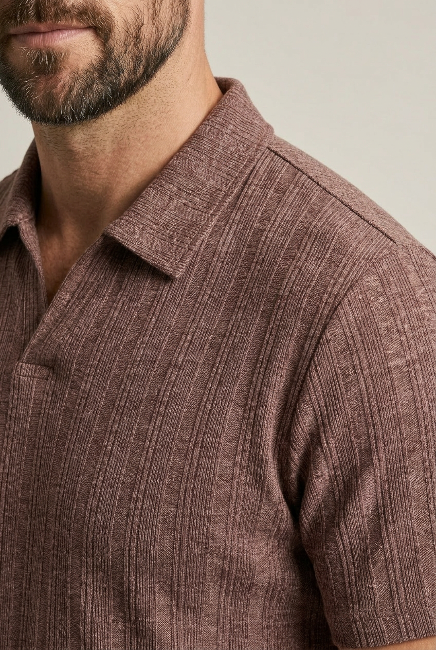 Crosby Textured Knit Polo